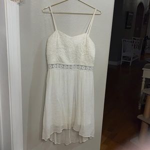 BCX white high low dress